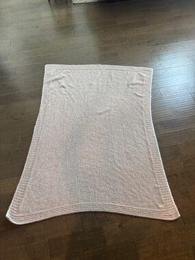 Barefoot Dreams Blush Cream Cozy Throw